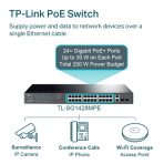 TP-Link TL-SG1428PE 28-Port Metal Gigabit Easy Smart PoE Switch with 24-Port PoE+ (250W) - Image 5