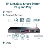 TP-Link TL-SG1428PE 28-Port Metal Gigabit Easy Smart PoE Switch with 24-Port PoE+ (250W) - Image 6