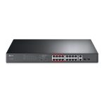 TP-Link TL-SL1218MP 16-Port Metal 10/100Mbps + 2-Port Gigabit Unmanaged PoE Switch (192W) - Image 2