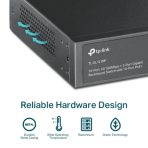 TP-Link TL-SL1218P 16-Port Metal 10/100 Mbps + 2-Port Gigabit Rackmount PoE Switch with 16-Port PoE+ (150W) - Image 9