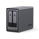UGREEN NASync (DXP2800), 2-Bay NAS with Intel N100 Quad-Core CPU (Up to 3.4GHz) 8GB DDR5, 2x M.2 PCIe Slots, 2.5GbE Port (Diskless)