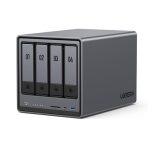 UGREEN NASync (DXP4800), 4-Bay NAS with Intel N100 Quad-Core CPU (Up to 3.4GHz) 8GB DDR5, 2x M.2 PCIe Slots, 2.5GbE Port, SD Card Reader (Diskless)