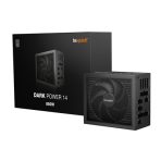 be quiet! DARK POWER 14, 1200W, 80 PLUS certified and Cybenetics efficiency, ATX 3.1 compliant, PCIe 5.1 compatible, backed by a 10-year manufacturers warranty.