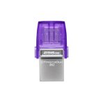 Kingston DataTraveler microDuo 3C 256GB OTG Dual USB-A to USB-C USB 3.2 Gen 1 Flash Drive, Purple - Image 3