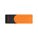 Kingston DataTraveler Exodia S DTXS/256GB USB Flash Drive, 256GB, USB 3.2, Black/Orange, Swivel Cap Design