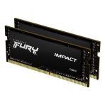 Kingston Fury Impact KF432S20IBK2/16 16GB DDR4 (2x8GB) 3200MHz, Non ECC, CL20, 1.2V, SODIMM Memory