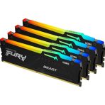 Kingston Fury Beast KF556C40BBAK4-128 128GB (32GB x4) DDR5, 5600MHz, CL40, DIMM, RGB, System Memory