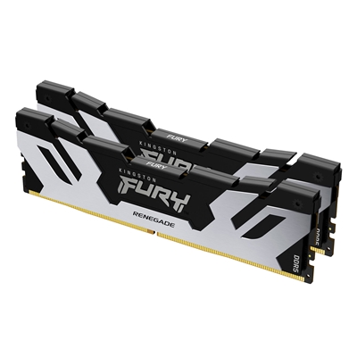 Kingston FURY Renegade KF564C32RSK2-32 32GB System Memory, DDR5, (2x16GB) DIMM, 288-pin, 6400 MHz / PC5-51200, CL32, 1.4 V, unbuffered, Silver