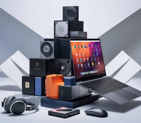 high-angle-laptop-hard-drive-assortment
